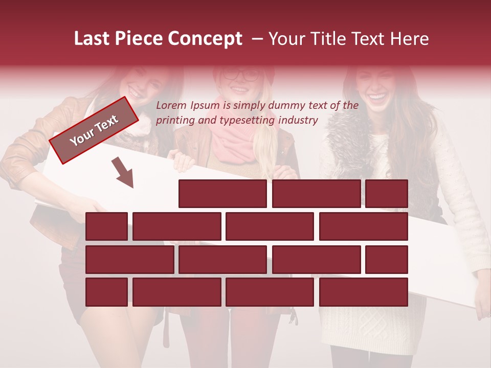 Empty Isolated Advertising PowerPoint Template