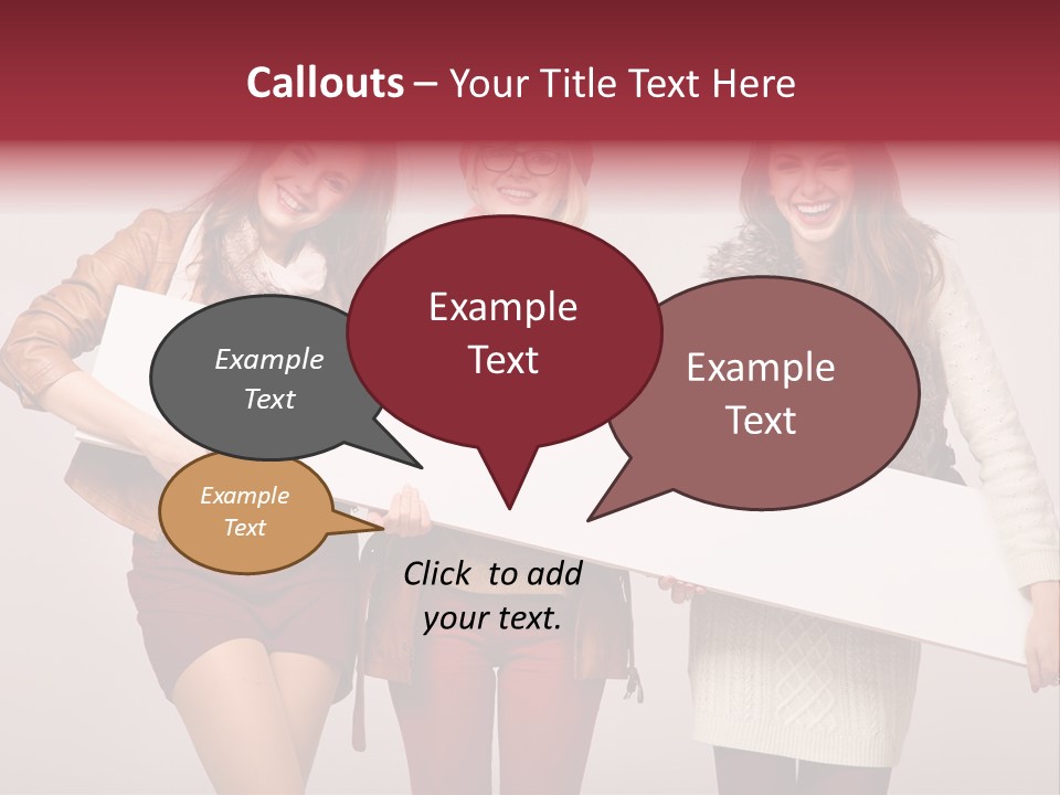 Empty Isolated Advertising PowerPoint Template