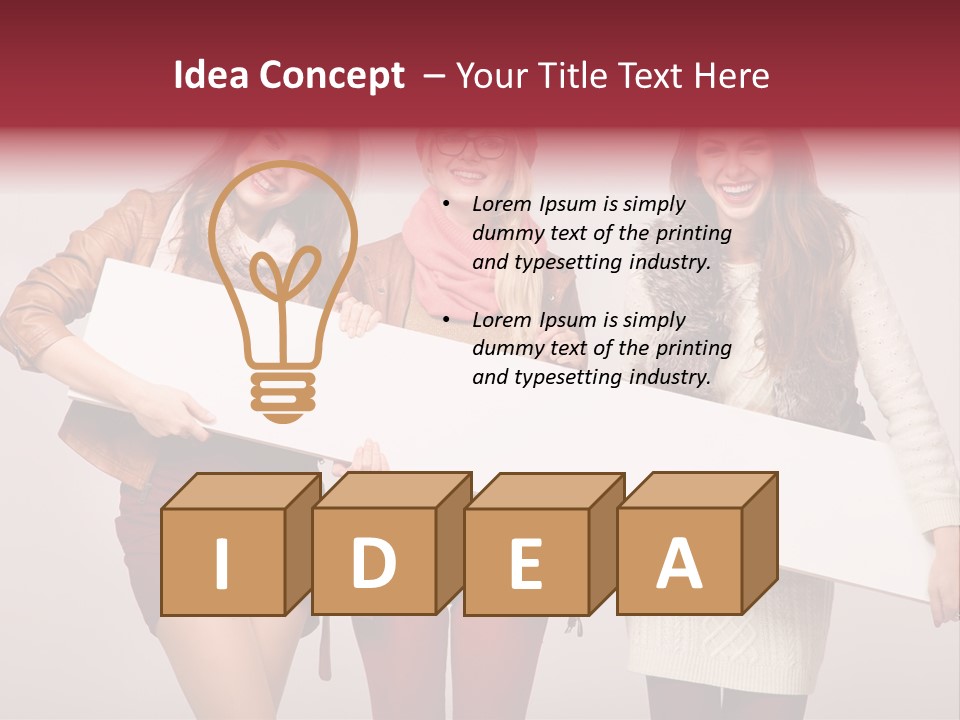 Empty Isolated Advertising PowerPoint Template