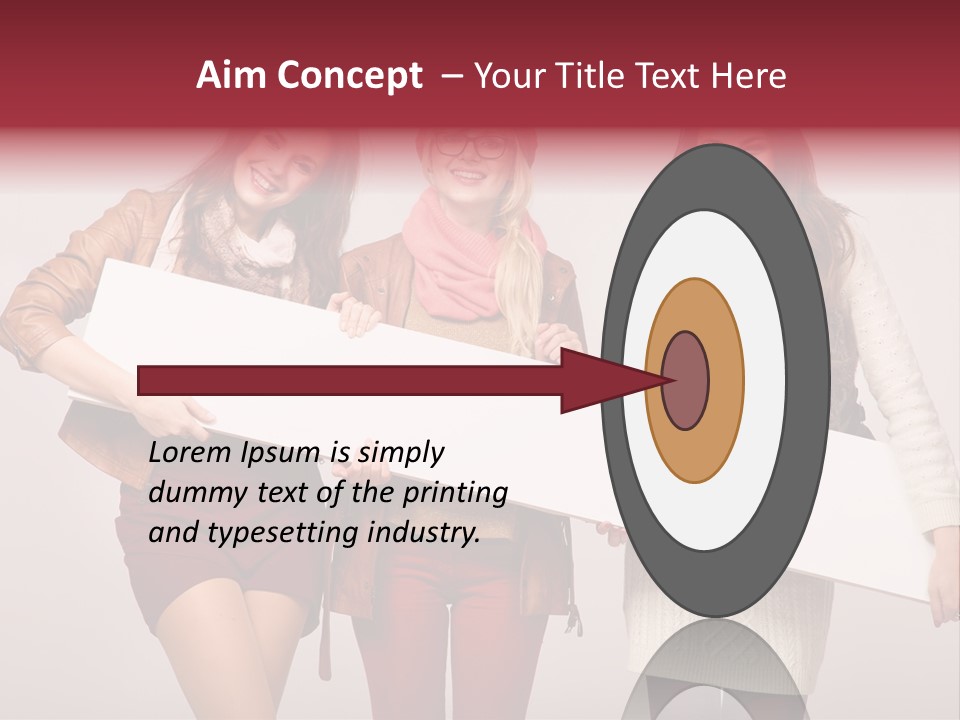 Empty Isolated Advertising PowerPoint Template