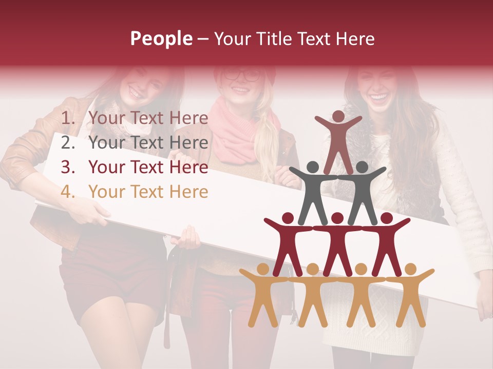 Empty Isolated Advertising PowerPoint Template