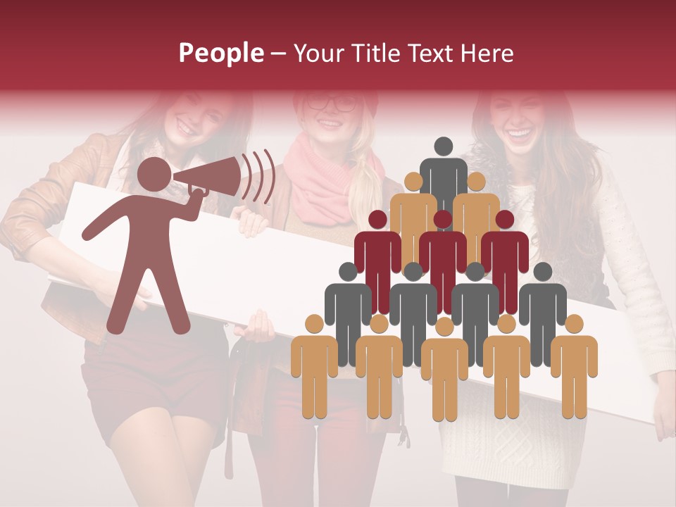 Empty Isolated Advertising PowerPoint Template