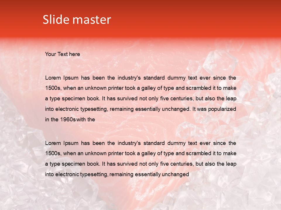 Part Freshwater Meal PowerPoint Template