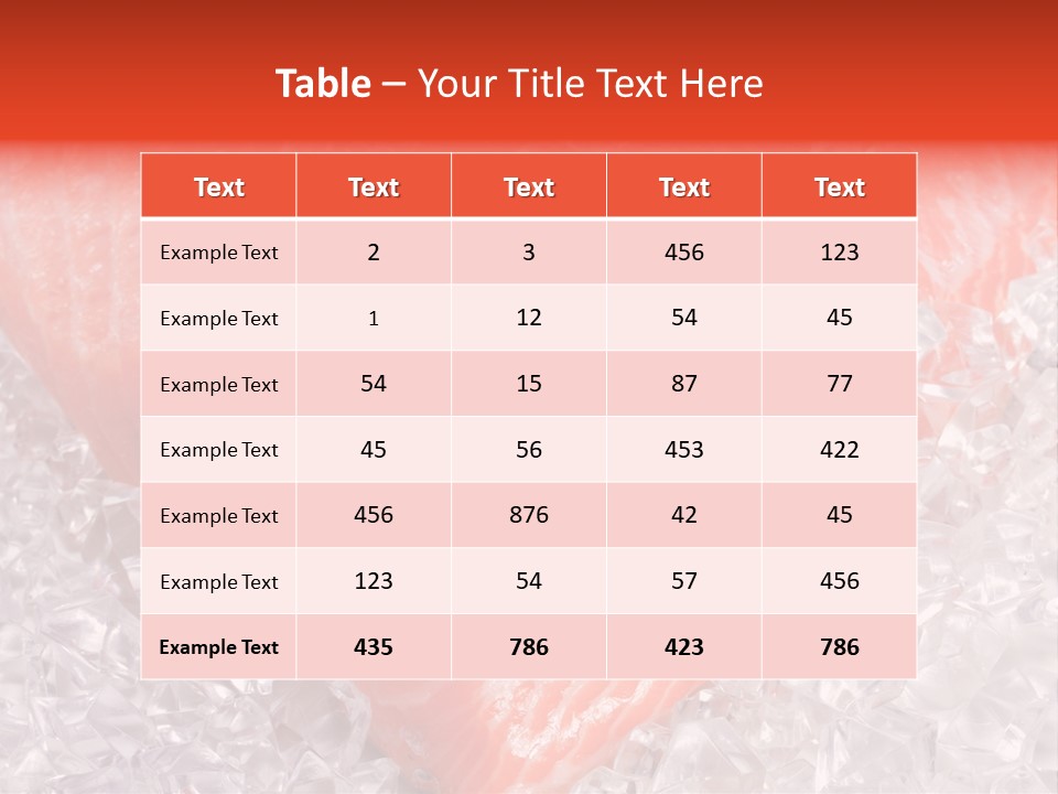 Part Freshwater Meal PowerPoint Template