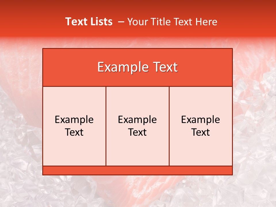 Part Freshwater Meal PowerPoint Template