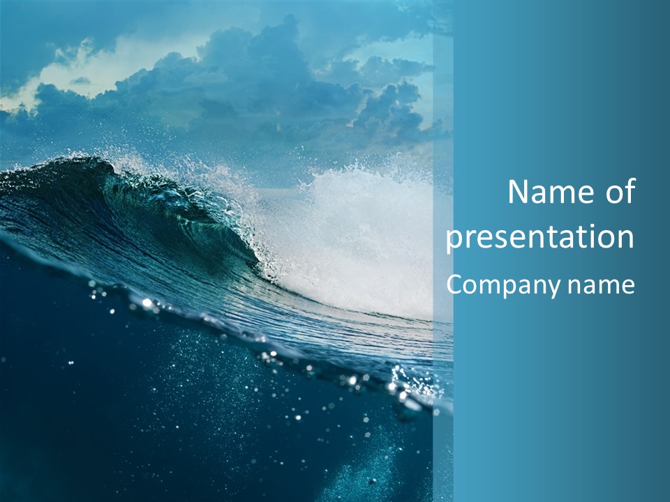 Day Tide Image PowerPoint Template