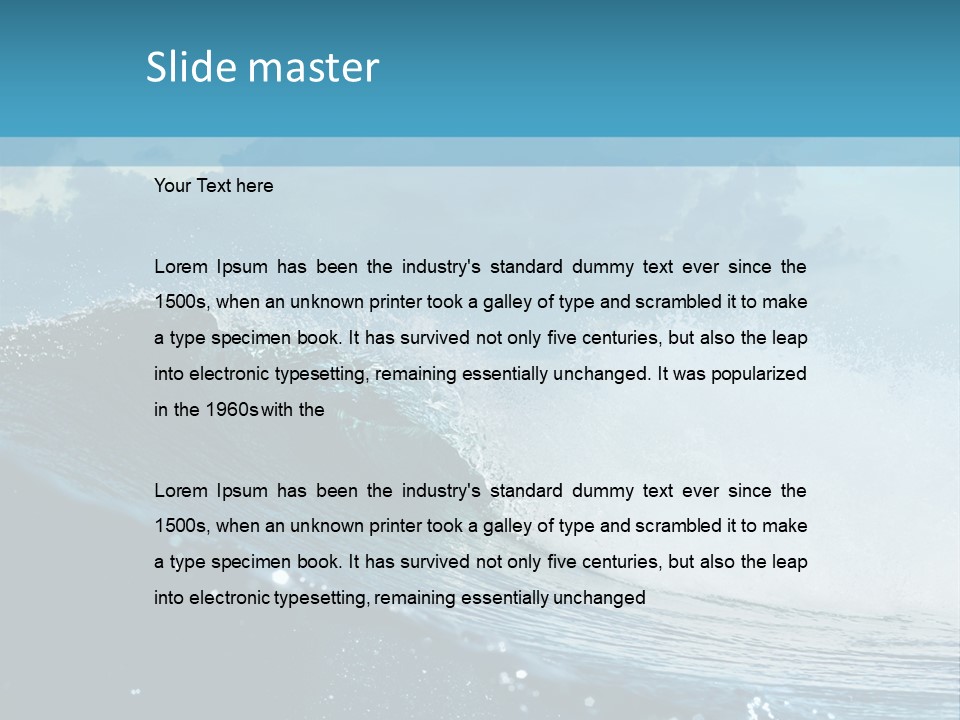 Day Tide Image PowerPoint Template