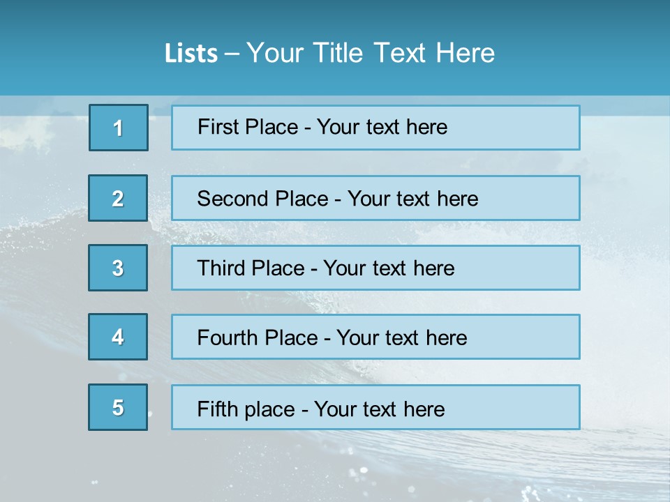 Day Tide Image PowerPoint Template