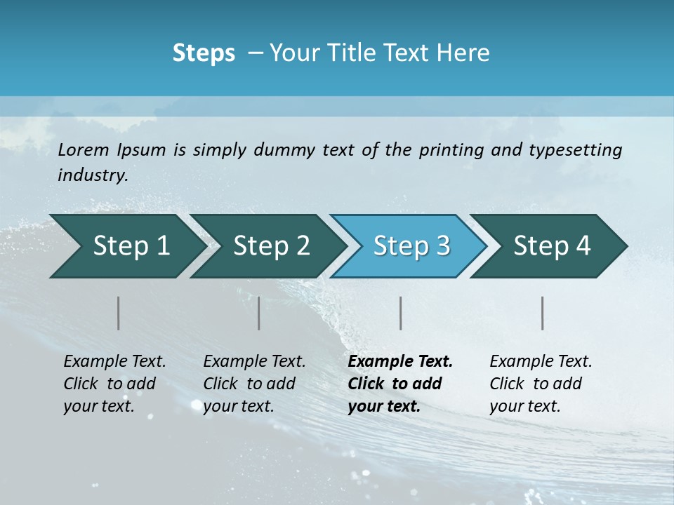 Day Tide Image PowerPoint Template