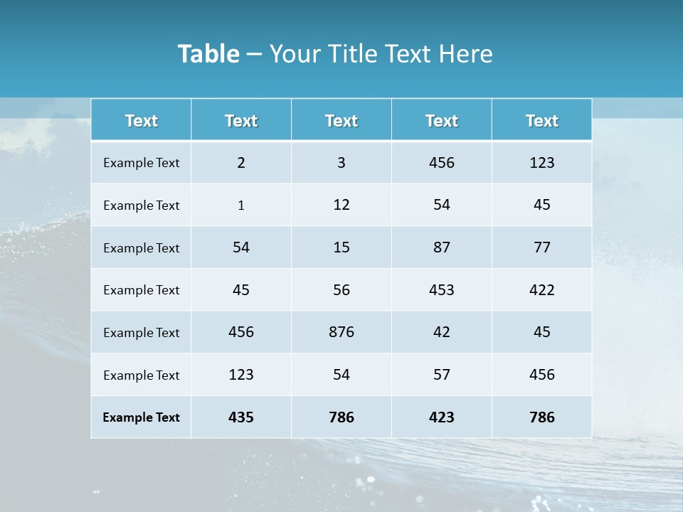 Day Tide Image PowerPoint Template