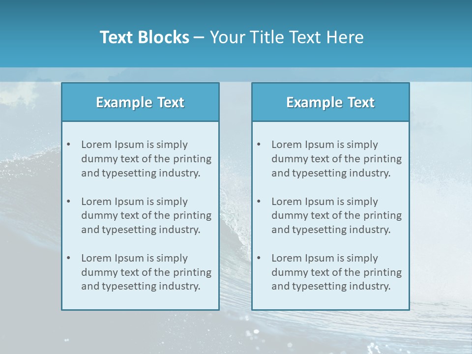 Day Tide Image PowerPoint Template