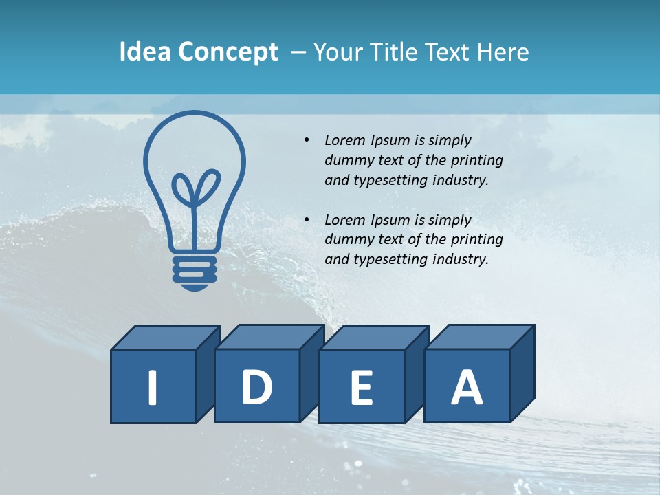 Day Tide Image PowerPoint Template
