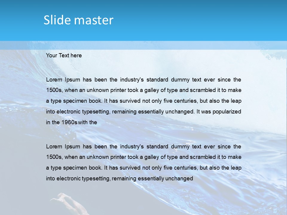 Clear Nobody Nature PowerPoint Template