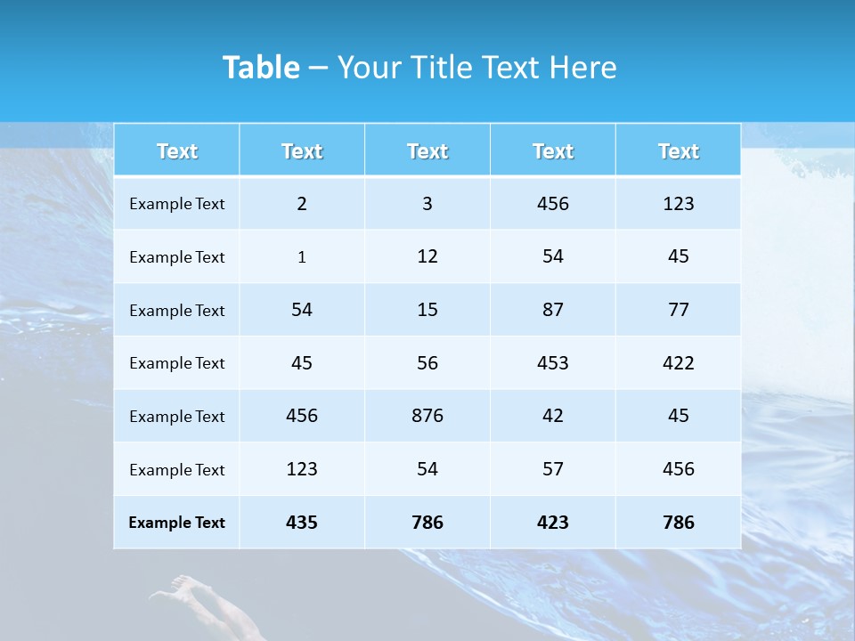 Clear Nobody Nature PowerPoint Template