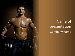 Outer Tyre Muscularity Tyre Casing PowerPoint Template