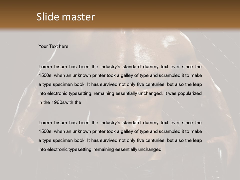 Outer Tyre Muscularity Tyre Casing PowerPoint Template