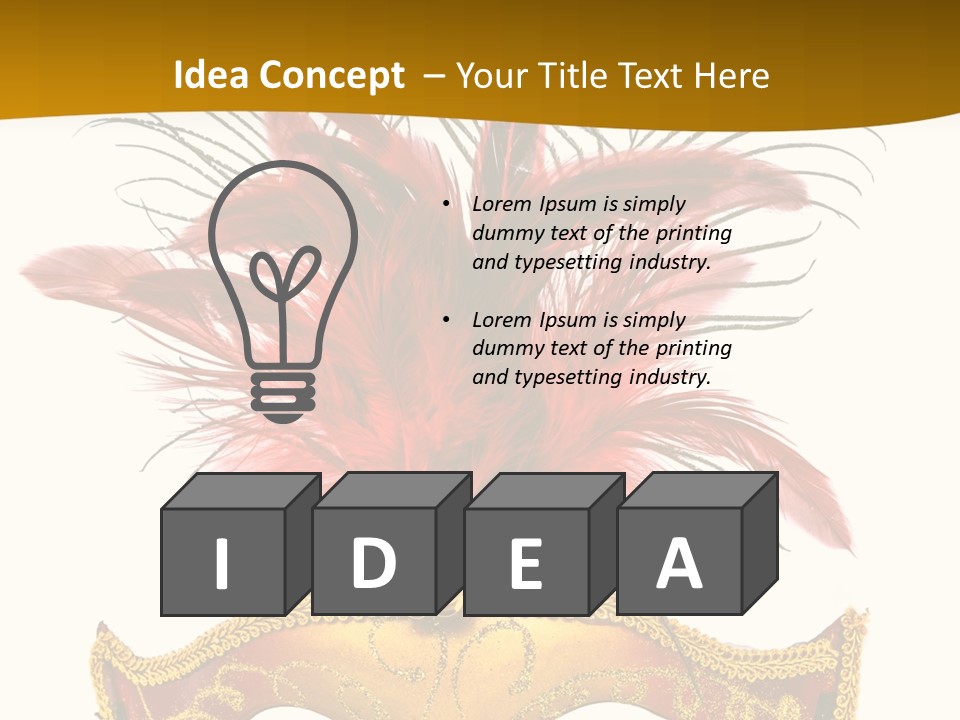 Disguise Isolated Fun PowerPoint Template