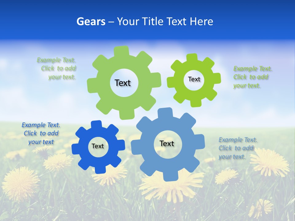 Landscape Yellow Plain PowerPoint Template