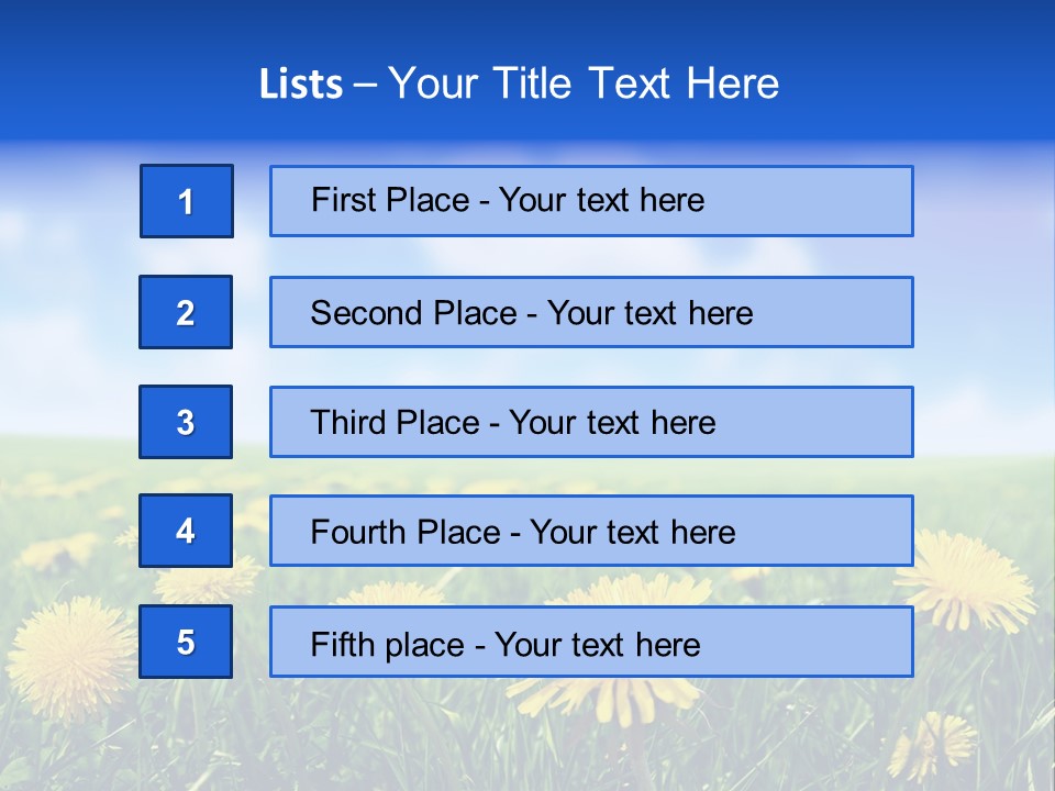 Landscape Yellow Plain PowerPoint Template