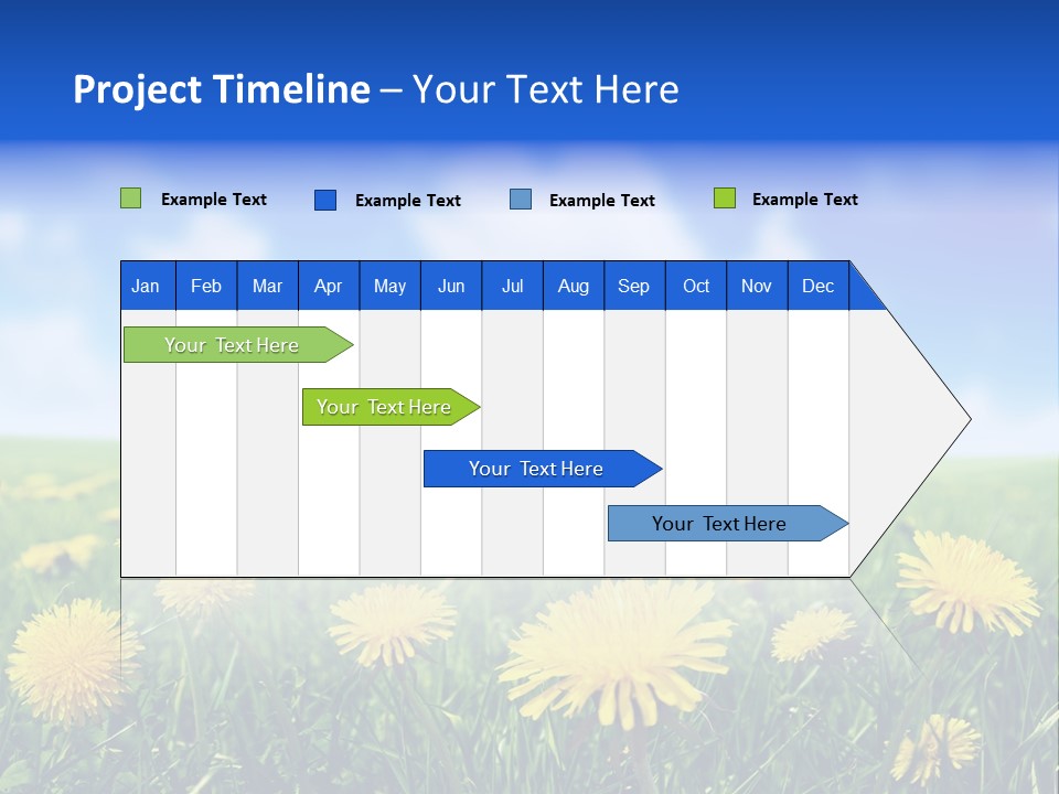 Landscape Yellow Plain PowerPoint Template