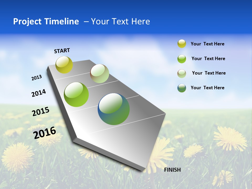 Landscape Yellow Plain PowerPoint Template