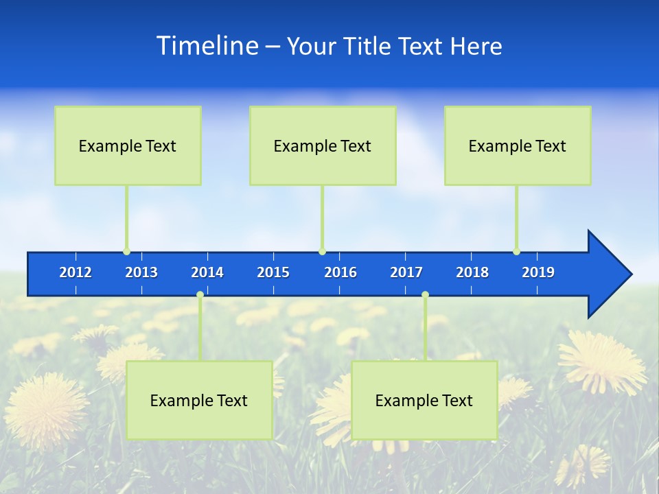 Landscape Yellow Plain PowerPoint Template