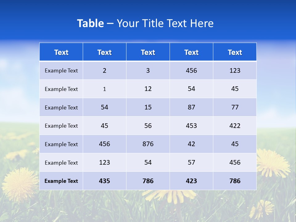 Landscape Yellow Plain PowerPoint Template