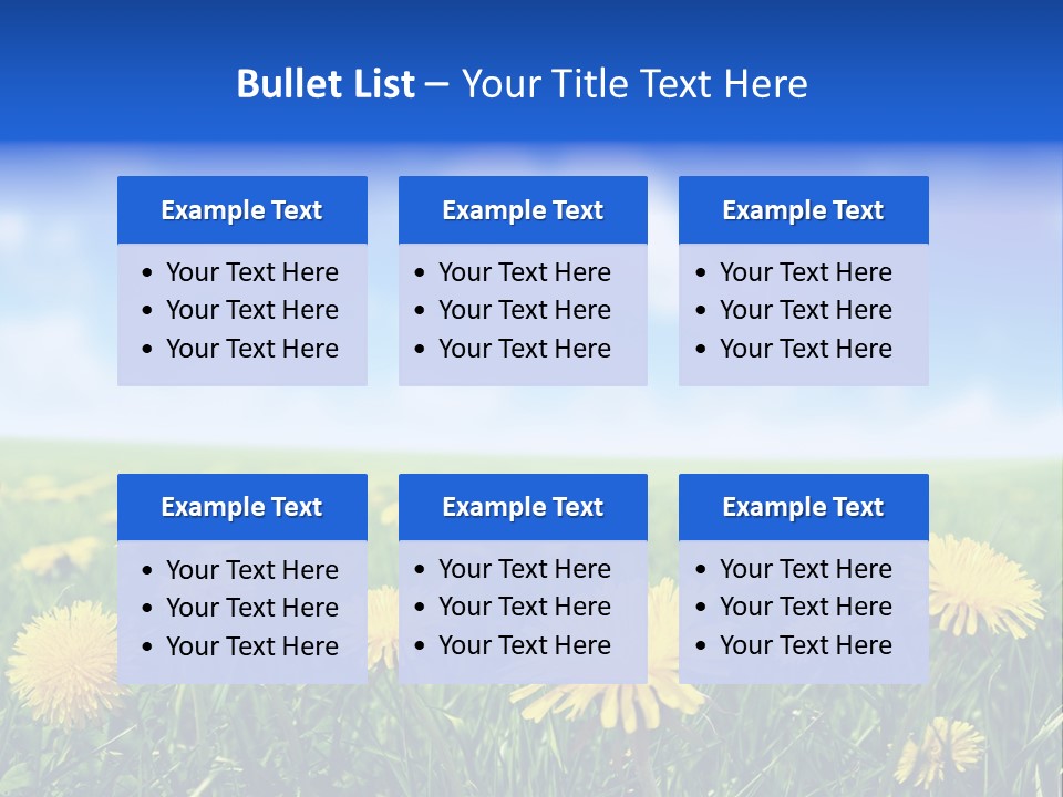 Landscape Yellow Plain PowerPoint Template