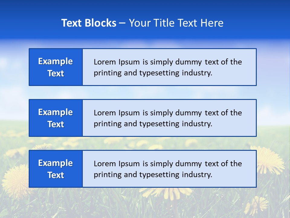 Landscape Yellow Plain PowerPoint Template