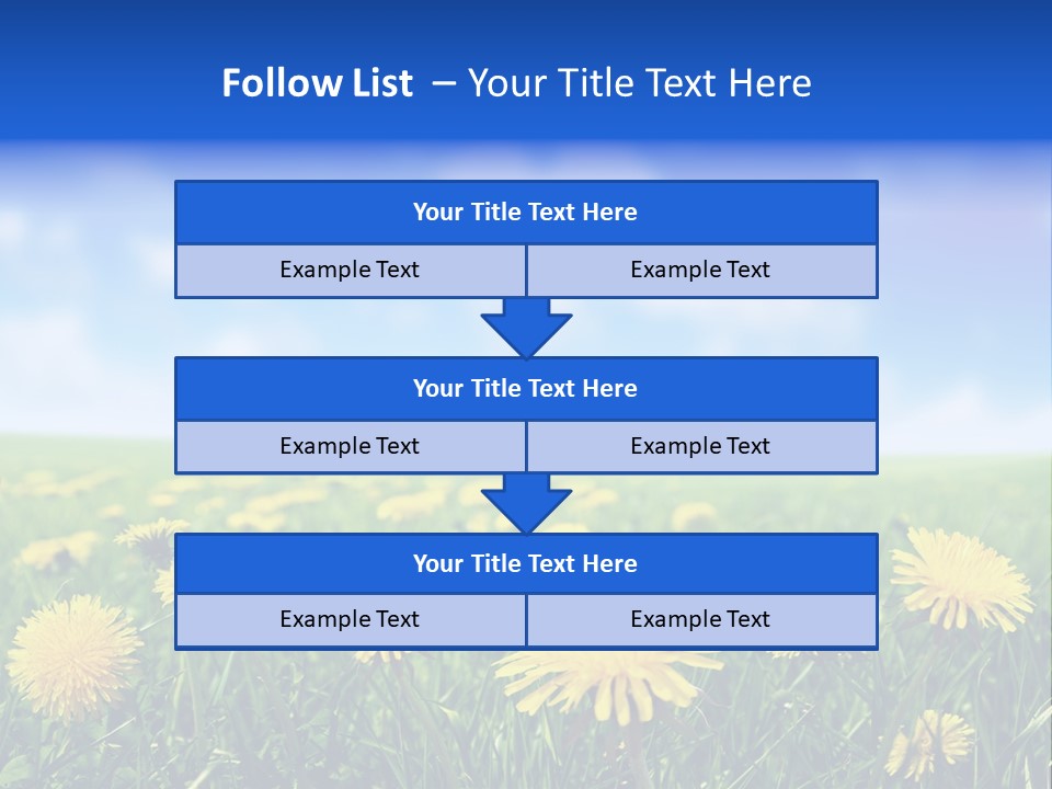 Landscape Yellow Plain PowerPoint Template