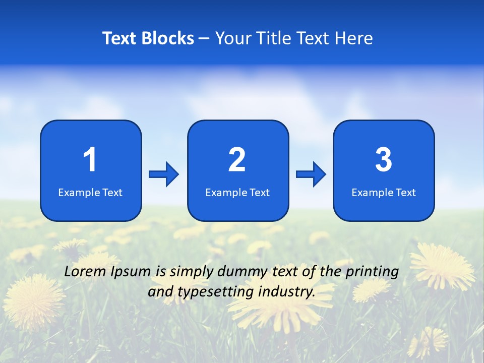 Landscape Yellow Plain PowerPoint Template
