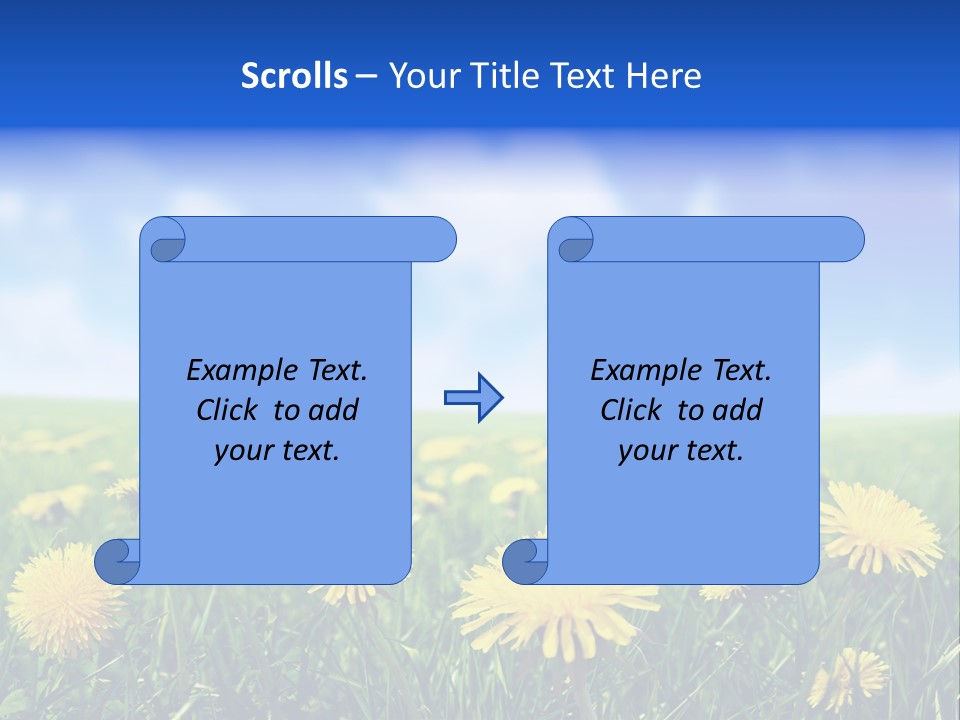 Landscape Yellow Plain PowerPoint Template