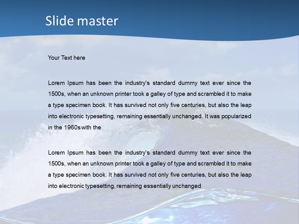 Beauty Ripple Hawaii PowerPoint Template