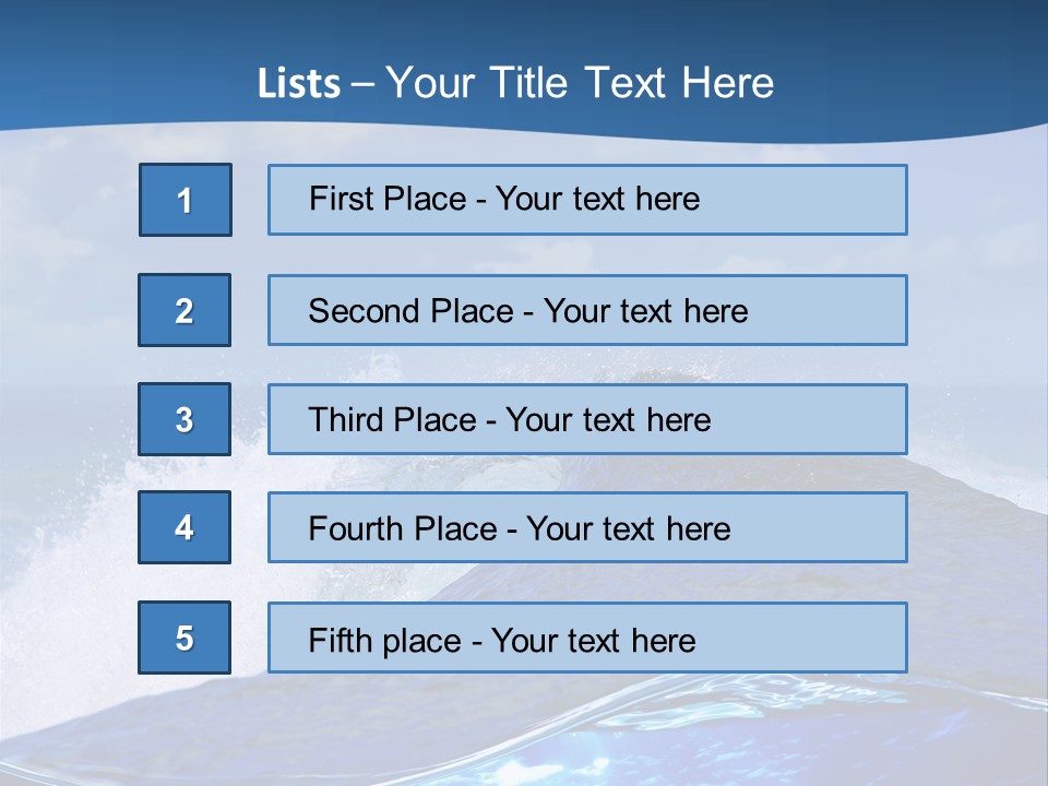 Beauty Ripple Hawaii PowerPoint Template