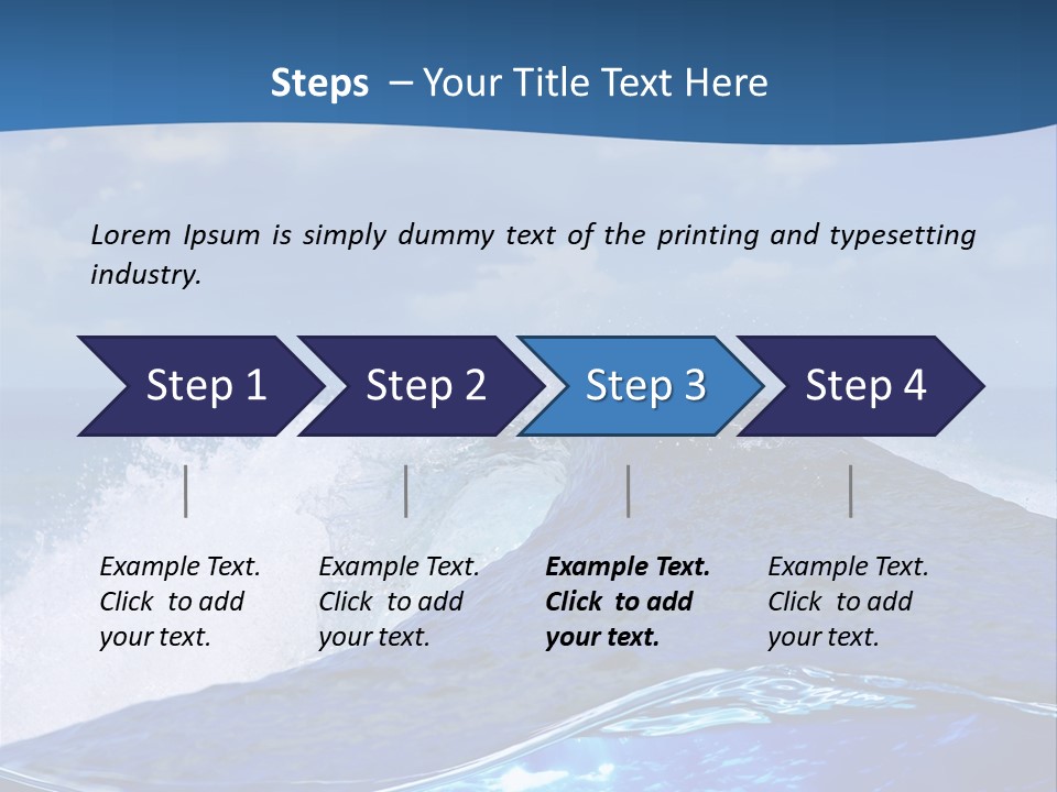Beauty Ripple Hawaii PowerPoint Template