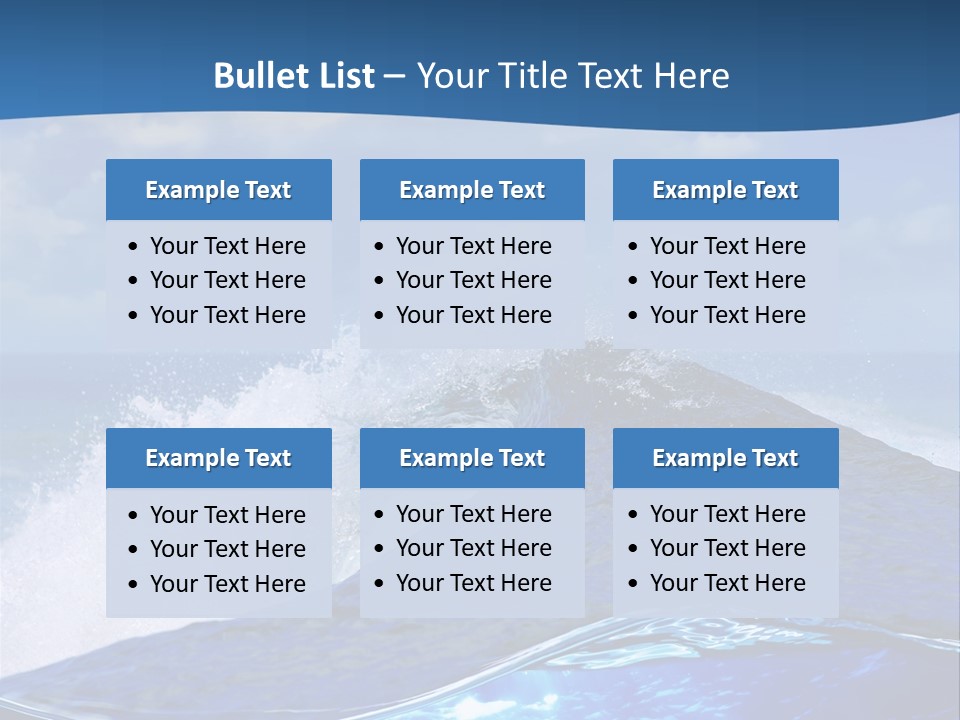 Beauty Ripple Hawaii PowerPoint Template