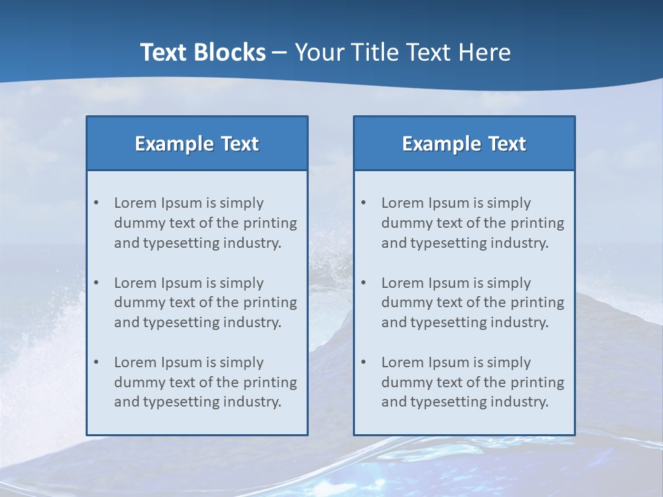 Beauty Ripple Hawaii PowerPoint Template