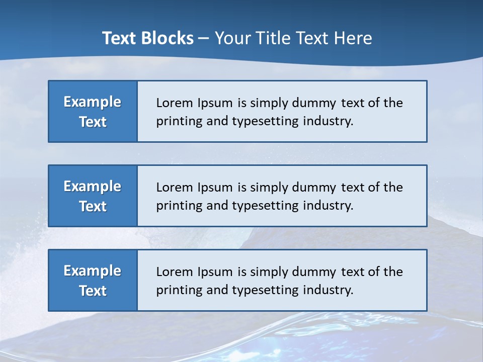 Beauty Ripple Hawaii PowerPoint Template