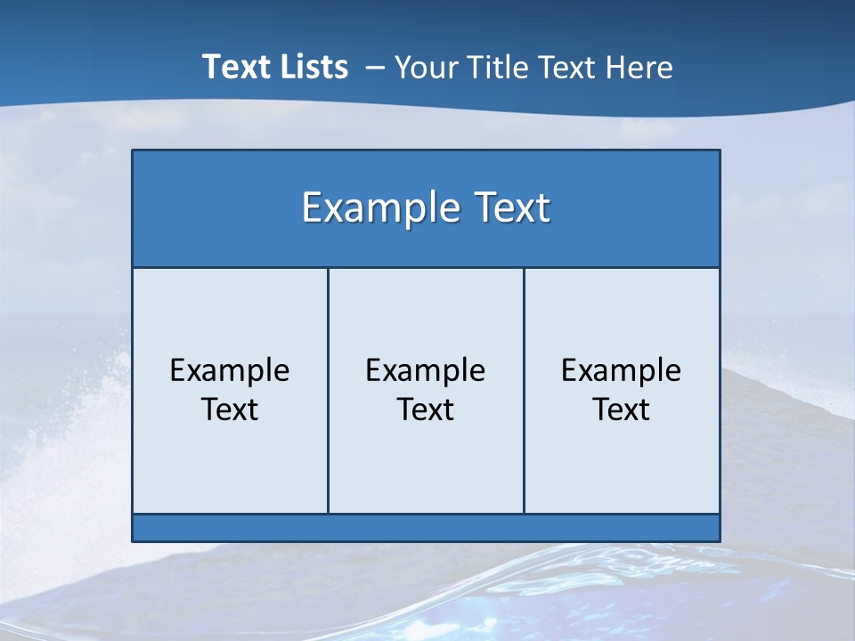 Beauty Ripple Hawaii PowerPoint Template