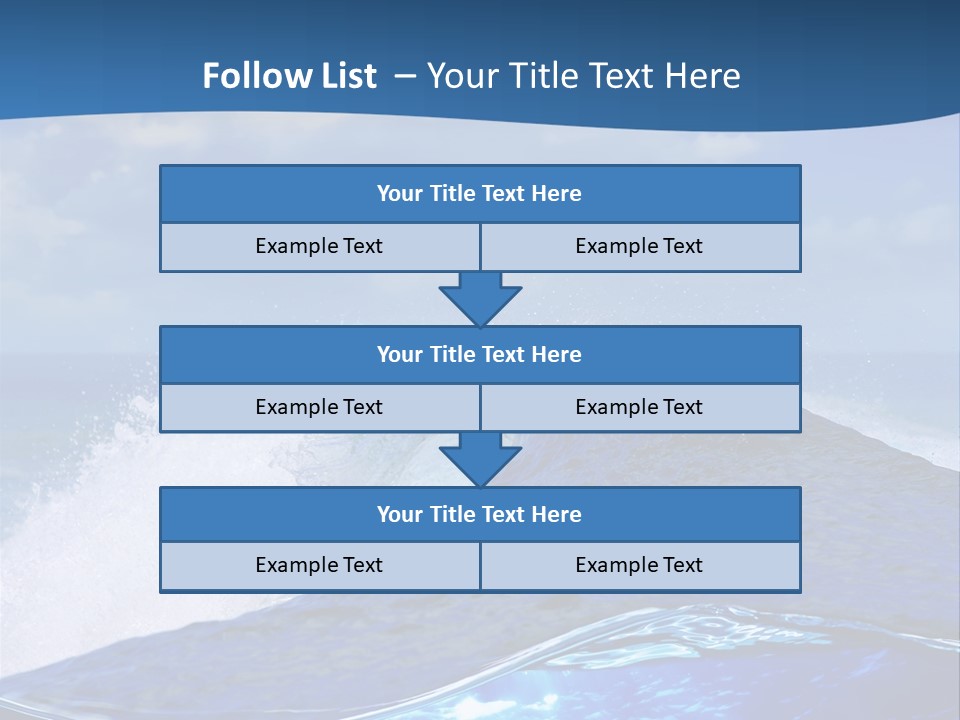 Beauty Ripple Hawaii PowerPoint Template