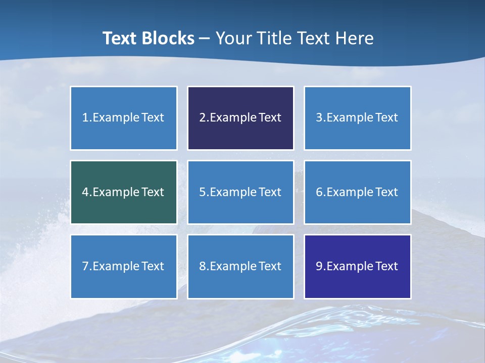 Beauty Ripple Hawaii PowerPoint Template