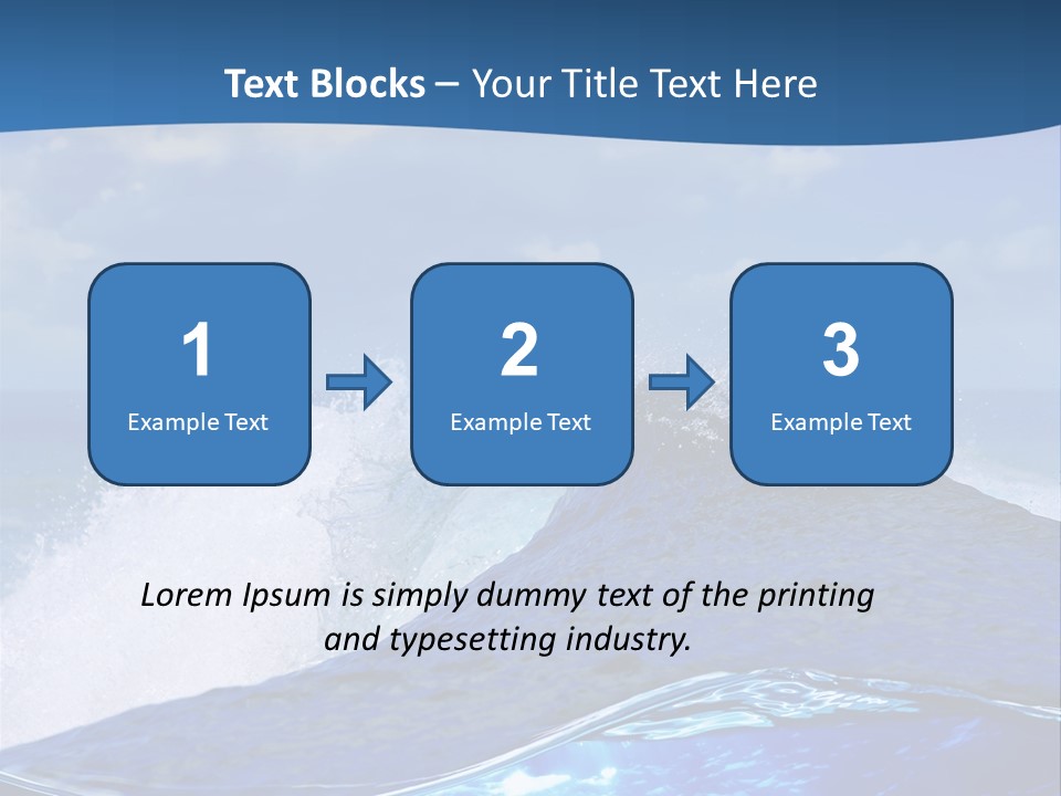 Beauty Ripple Hawaii PowerPoint Template