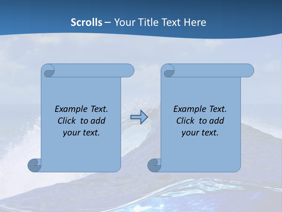 Beauty Ripple Hawaii PowerPoint Template