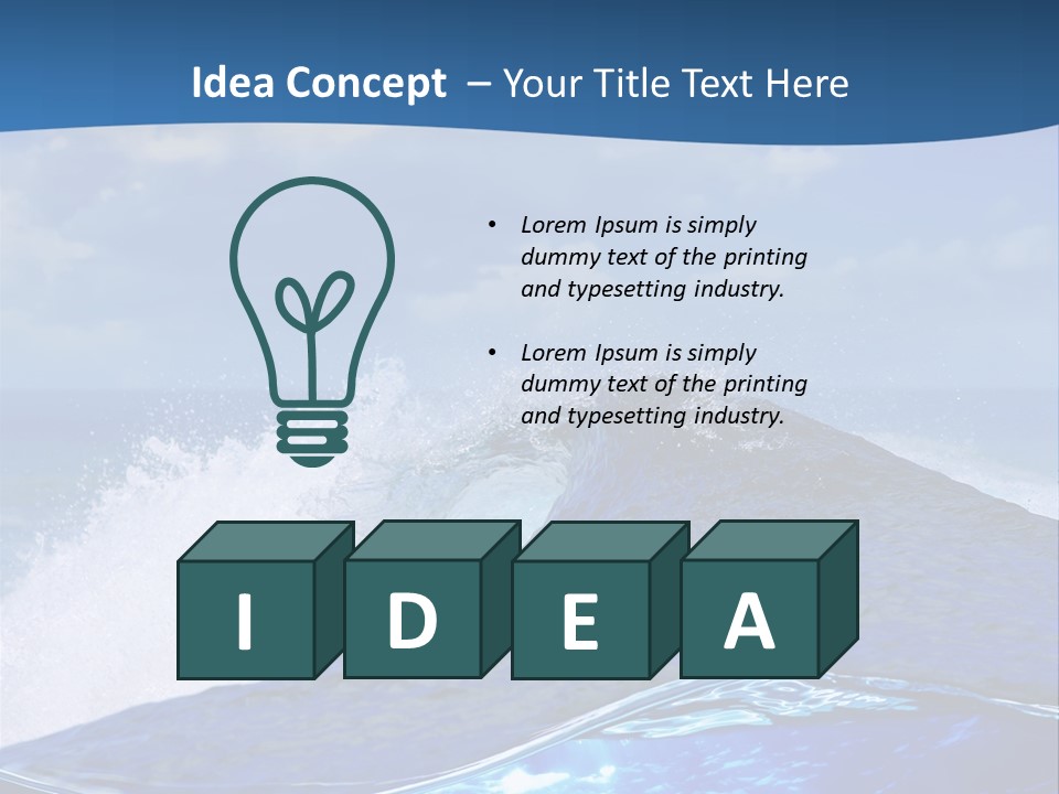 Beauty Ripple Hawaii PowerPoint Template