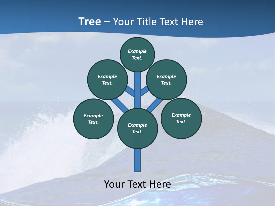 Beauty Ripple Hawaii PowerPoint Template