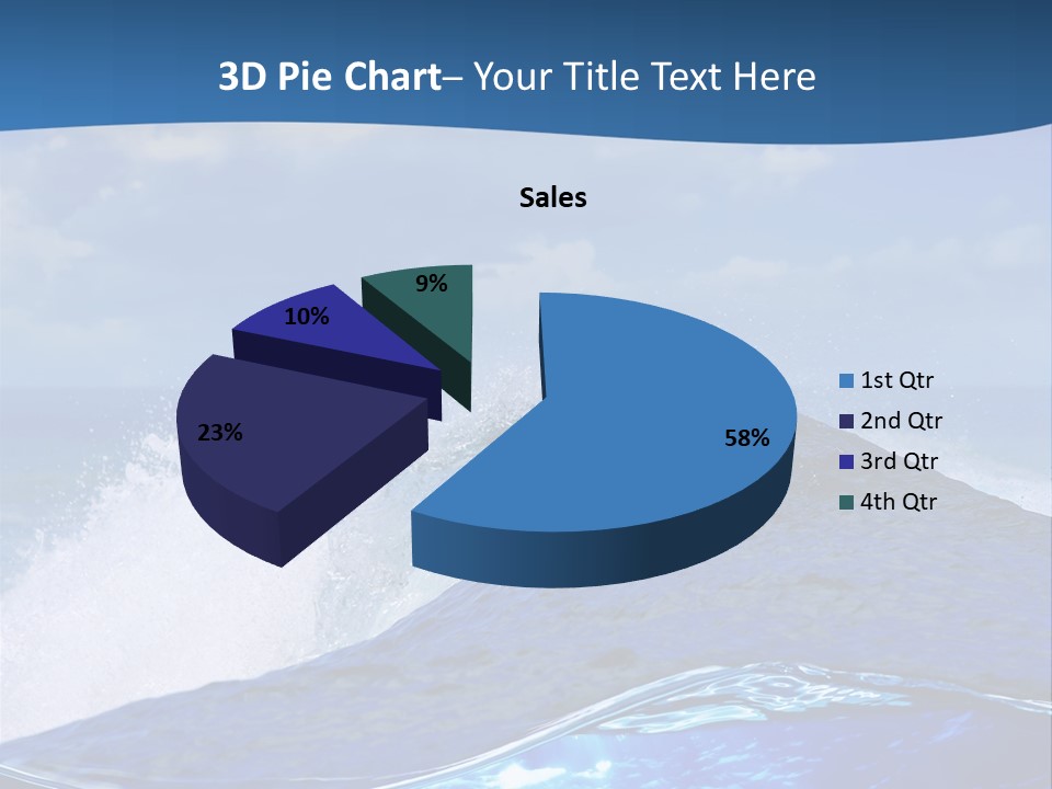Beauty Ripple Hawaii PowerPoint Template