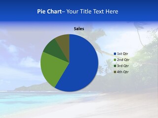 White Coconut Bay PowerPoint Template