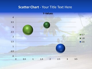 White Coconut Bay PowerPoint Template