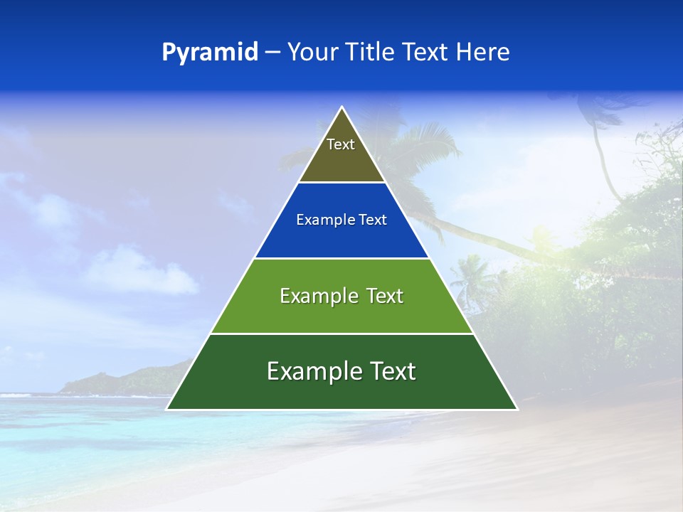 White Coconut Bay PowerPoint Template