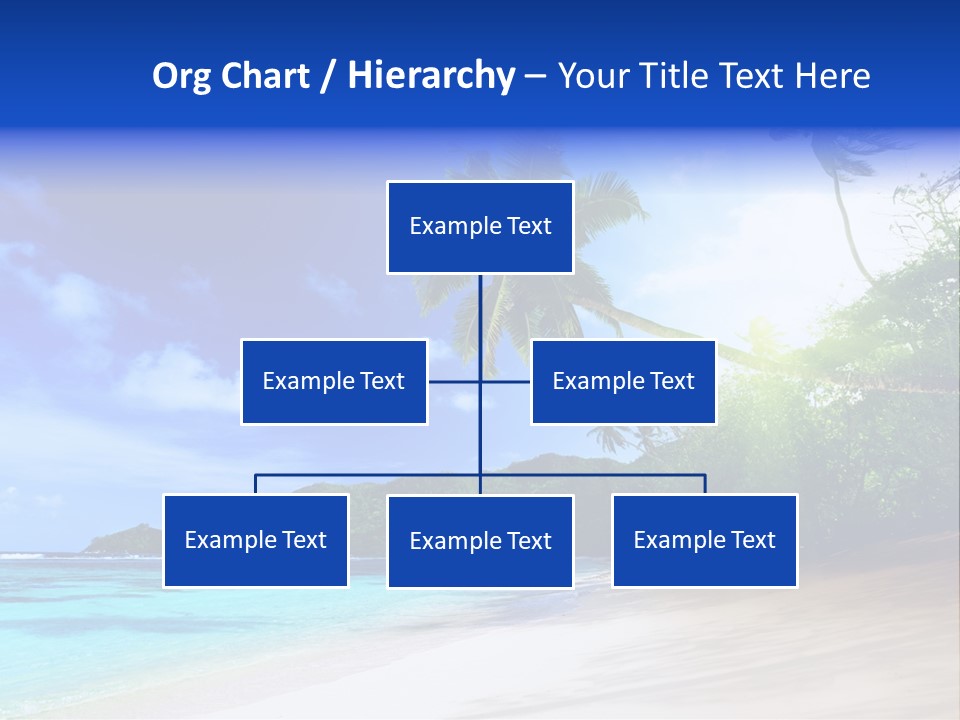 White Coconut Bay PowerPoint Template